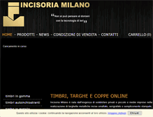Tablet Screenshot of incisoriamilano.com